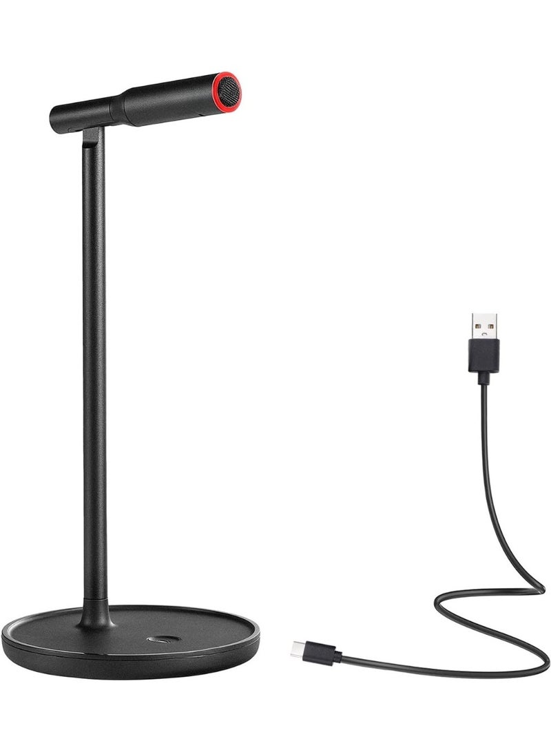 USB Condenser Microphone - Noise-Cancelling Plug & Play for Streaming, Podcasting & Video Calls - Compatible with Windows/Mac