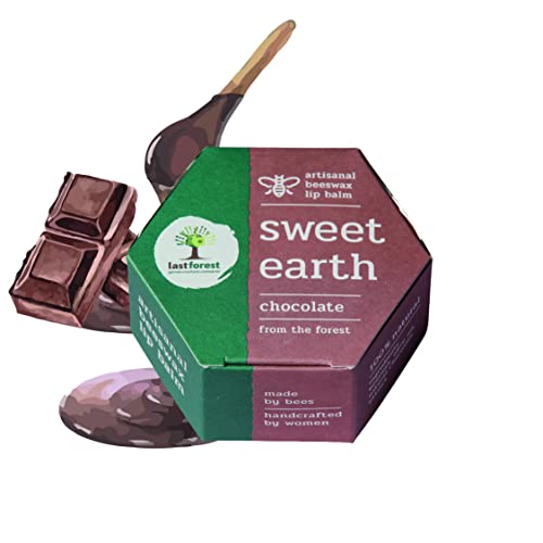 Last Forest Beeswax Lip Balm for Men & Women 5g, Non-sticky, 24 Hrs Lip Moisturizer For Dry And Chapped Lips, Nourish & Protect (Chocolate) - Image 1