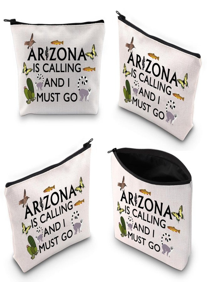 XYANFA State Lover Makeup Bag Desert Vacation Souvenir Gift Arizz ona Is Calling And I Must Go Cosmetic Bag - Image 2