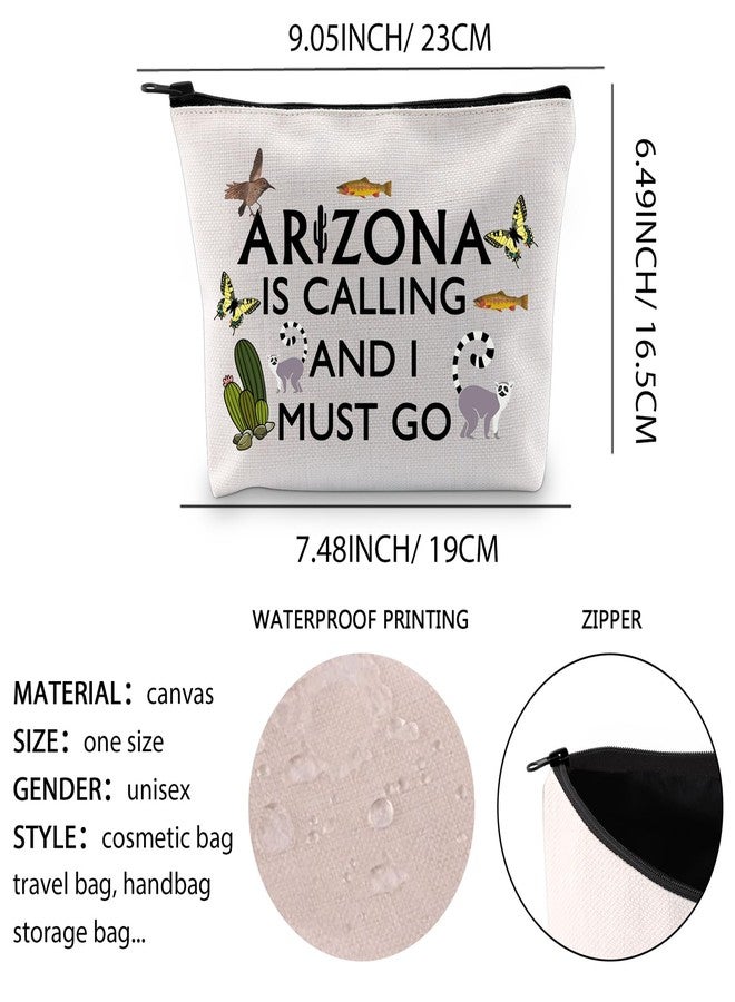 XYANFA State Lover Makeup Bag Desert Vacation Souvenir Gift Arizz ona Is Calling And I Must Go Cosmetic Bag - Image 3