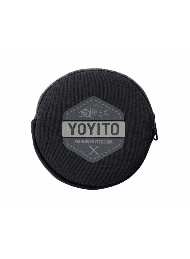 Yoyito Aluminum Hand Line Reel Pocket/Travel Fishing Kit (Black Reel / 30 lb Clear line) - Image 2