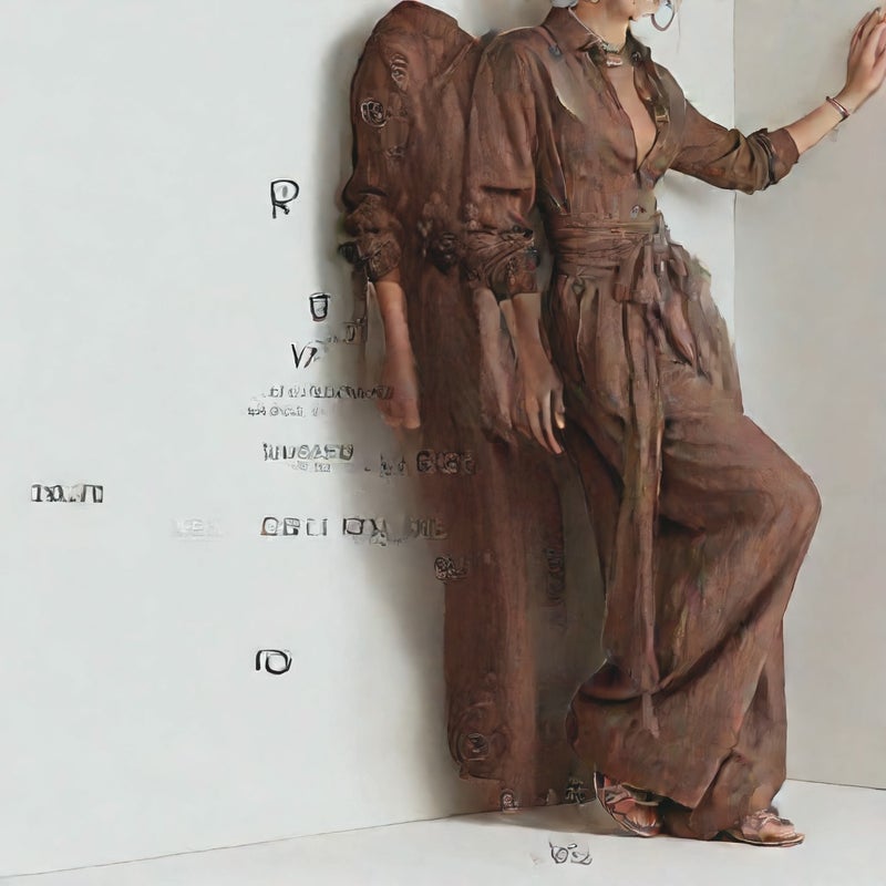 High Waist Long Sleeve Long Pants Button Down Shirt Casual Suit Set - Image 4