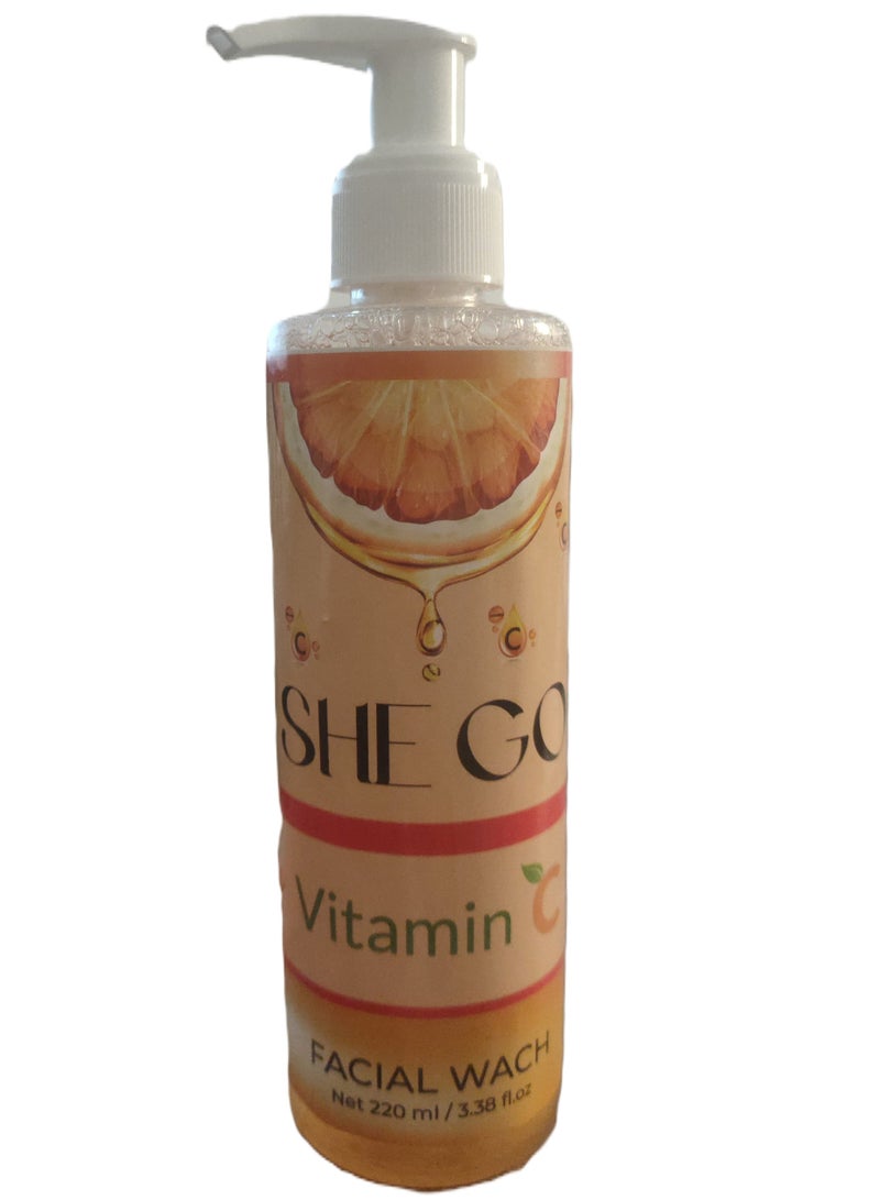 Generic SHE GO Frankincense facail wash Vitamin C  220ml 
