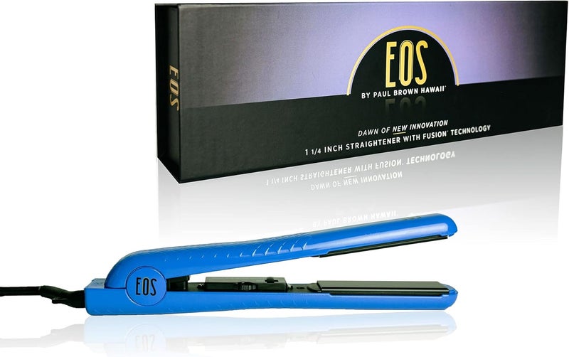 Paul Brown Hawaii مكواة بول براون هاواي | تصفيفات احترافية ناعمة وسلسة (1.25 بوصة، أزرق EOS)