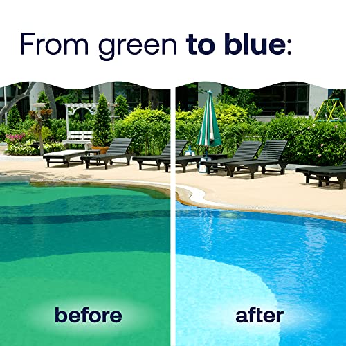 HTH 52038 Swimming Pool Care Green to Blue, Advanced Shock System, 2-Step Swimming Pool Care Solution, 1 Kit - Image 2