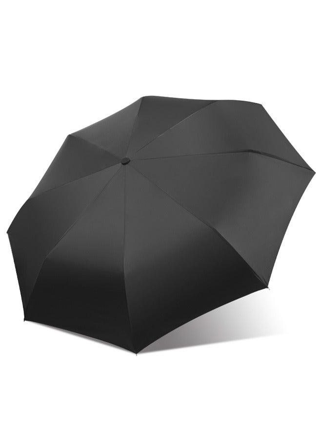 Joychic مظلة سفر قابلة للطي أوتوماتيكيًا مقاومة لأشعة الشمس والمطر بنمط السماء، باللونين الأسود والأزرق - Image 4