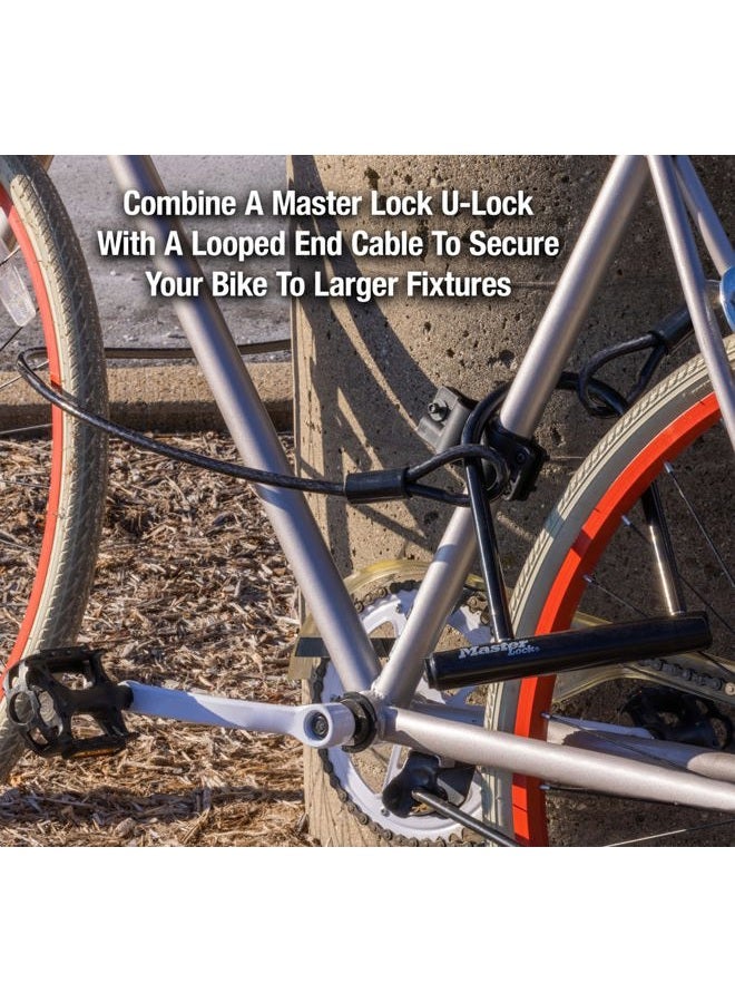 Master Lock 8170D U Lock Bike Lock with Key, 1 Pack, 6 1/8 in. Wide, Black, 6-1/8 inch U-Lock - Image 4