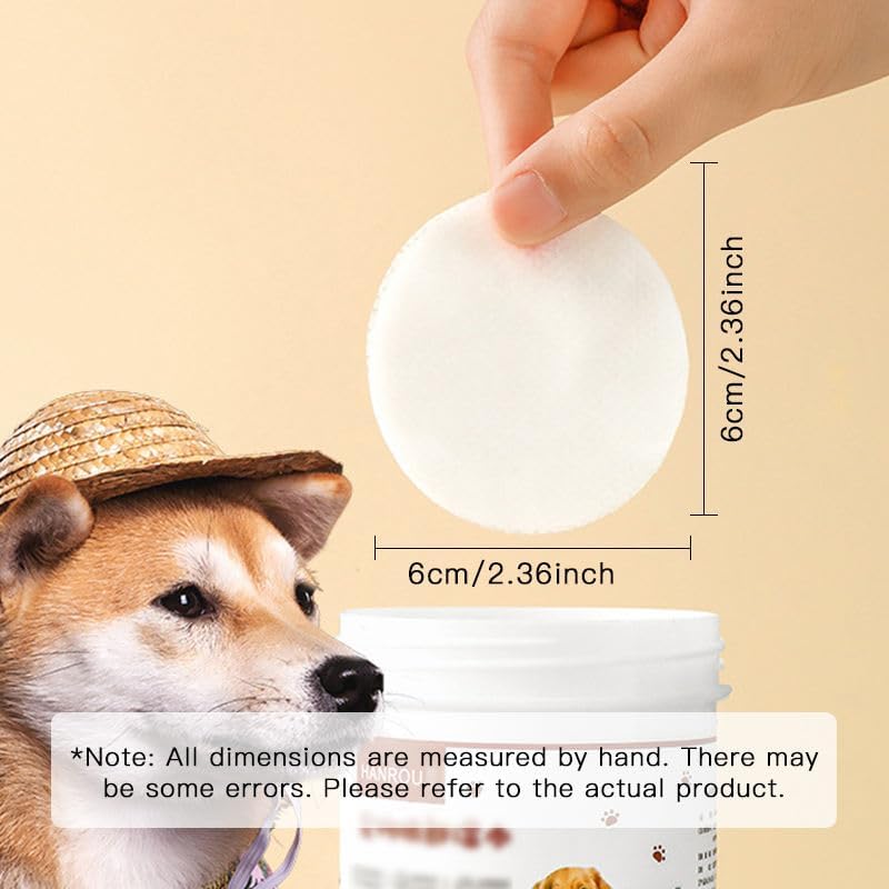 LUVINA Pet Wipes for Cleaning Eye Tear Stain, Fresh Scent Wet Wipes for Cat and Dog Grooming, Non-Woven Cleaning Pet Wet Wipes Non-irritating Cat Ear Wipes (Pack of 200 Wipes) - Image 2