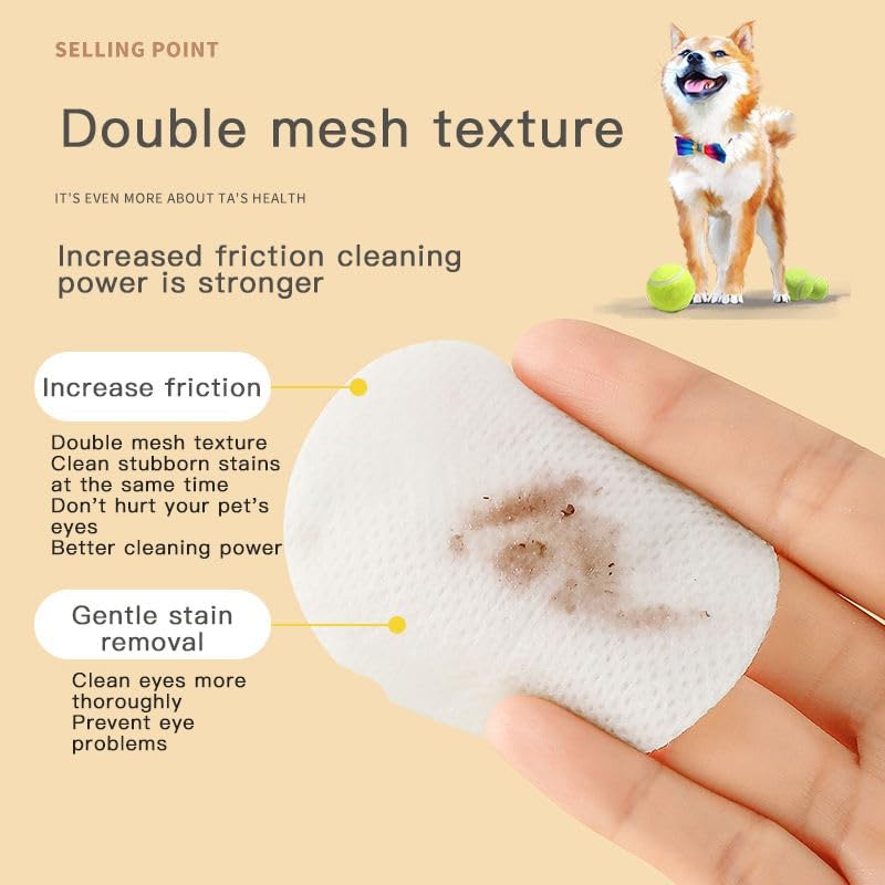 LUVINA Pet Wipes for Cleaning Eye Tear Stain, Fresh Scent Wet Wipes for Cat and Dog Grooming, Non-Woven Cleaning Pet Wet Wipes Non-irritating Cat Ear Wipes (Pack of 200 Wipes) - Image 5