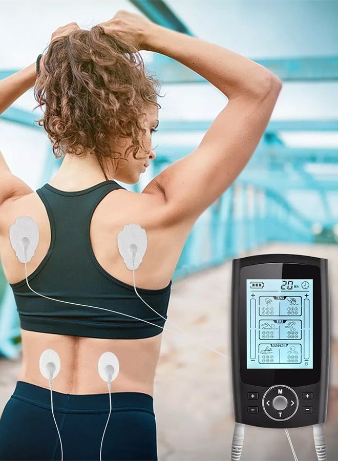 Beauenty TENS EMS Muscle Stimulator with 36 Muscle Stimulators Massage Modes-Pain Relief Massager, Nerve  Muscle Activation - Includes 10 Electrode Pads  Dust-Proof Drawstring Storage Bag- For Better Blood F - Image 5