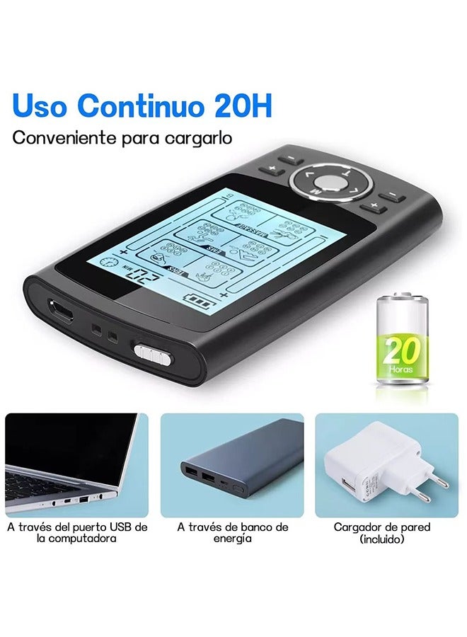 Beauenty TENS EMS Muscle Stimulator with 36 Muscle Stimulators Massage Modes-Pain Relief Massager, Nerve  Muscle Activation - Includes 10 Electrode Pads  Dust-Proof Drawstring Storage Bag- For Better Blood F - Image 4