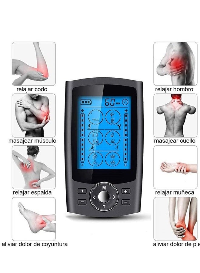 Beauenty TENS EMS Muscle Stimulator with 36 Muscle Stimulators Massage Modes-Pain Relief Massager, Nerve  Muscle Activation - Includes 10 Electrode Pads  Dust-Proof Drawstring Storage Bag- For Better Blood F - Image 3