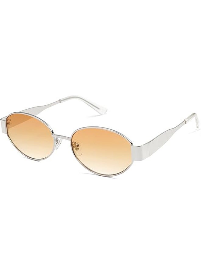 عام النظارات الشمسية البيضاوية النساء الرجال ريترو مستديرة خمر الرجال الإطار المعدني النظارات الشمسية المستقطبة نظارات الشمس UV400 حماية العين نظارات - Image 1