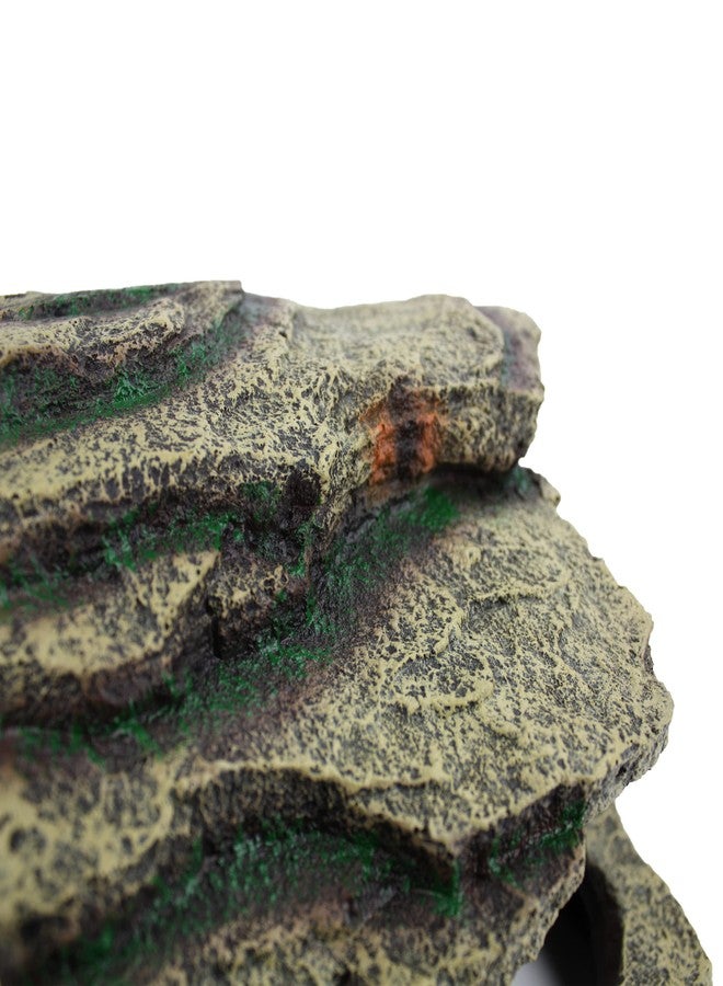 Komodo Reptile Terrarium Resin Turtle Hideaway Corner Hut | Easy to Clean Under Water Aquarium or Dry Habitat Decoration Accessory, Large - Image 4