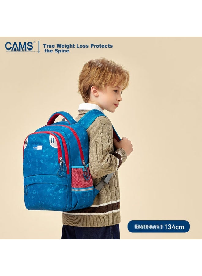 Cams Floating Weight Reduction School Bag For Grade 1-4, Lightweight Double Shoulder Bag For Reducing Burden And Protecting Spine, Ocean Amber Blue S02911s - Image 2