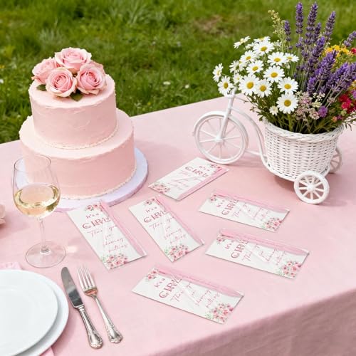 Stuffygreenus 60 Sets It's a Girl Pens for Guests Girl Party Favors Retractable Ballpoint Pen with Bookmarks Black Ink Gender Reveal Souvenirs Prizes Supplies - Image 5