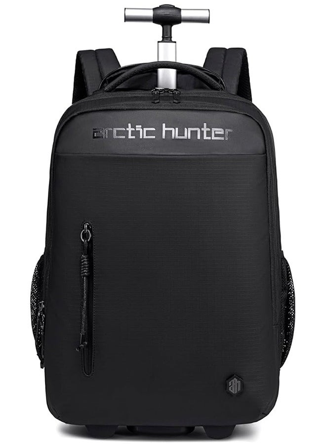 ARCTIC HUNTER Durable Professional Rolling Backpack, Light Weight Water Resistant 19 Inch Backpack Trolley with 360° Degree Opening for Office Travel Business School, LG00657-1  - Image 1