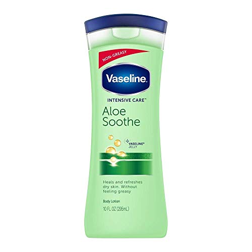 Vaseline Intensive Care Lotion for Dry Skin, Aloe Soothe, 10 FL OZ - Image 1