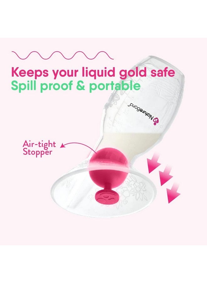 NatureBond Silicone Breast Pump with lid, Stopper, Strap, Pouch. Breastfeeding Essential Premium All in 1 Set. 3.4oz 100ml (Premium All-in-ONE) - Image 4