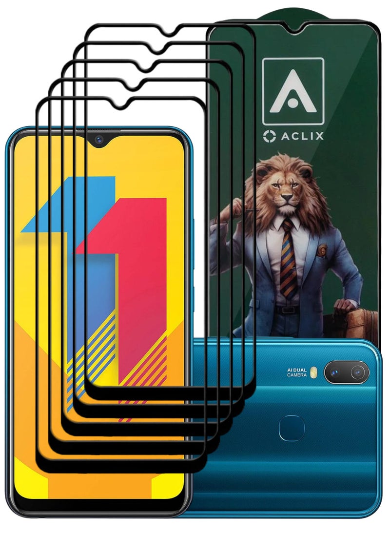 ACLIX 5 Pieces Antistatic ESD Dustproof Premium Quality High Definition Tempered Glass Screen Protector Designed For vivo Y11 (2019) - Image 1
