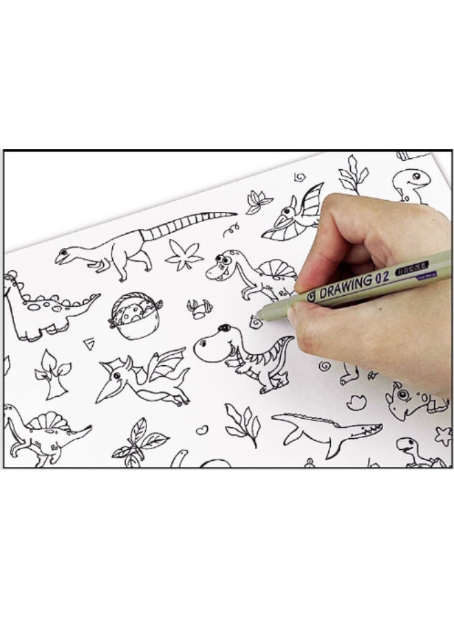 Leto Set of 12 Black Anime Drawing Pens - Image 4