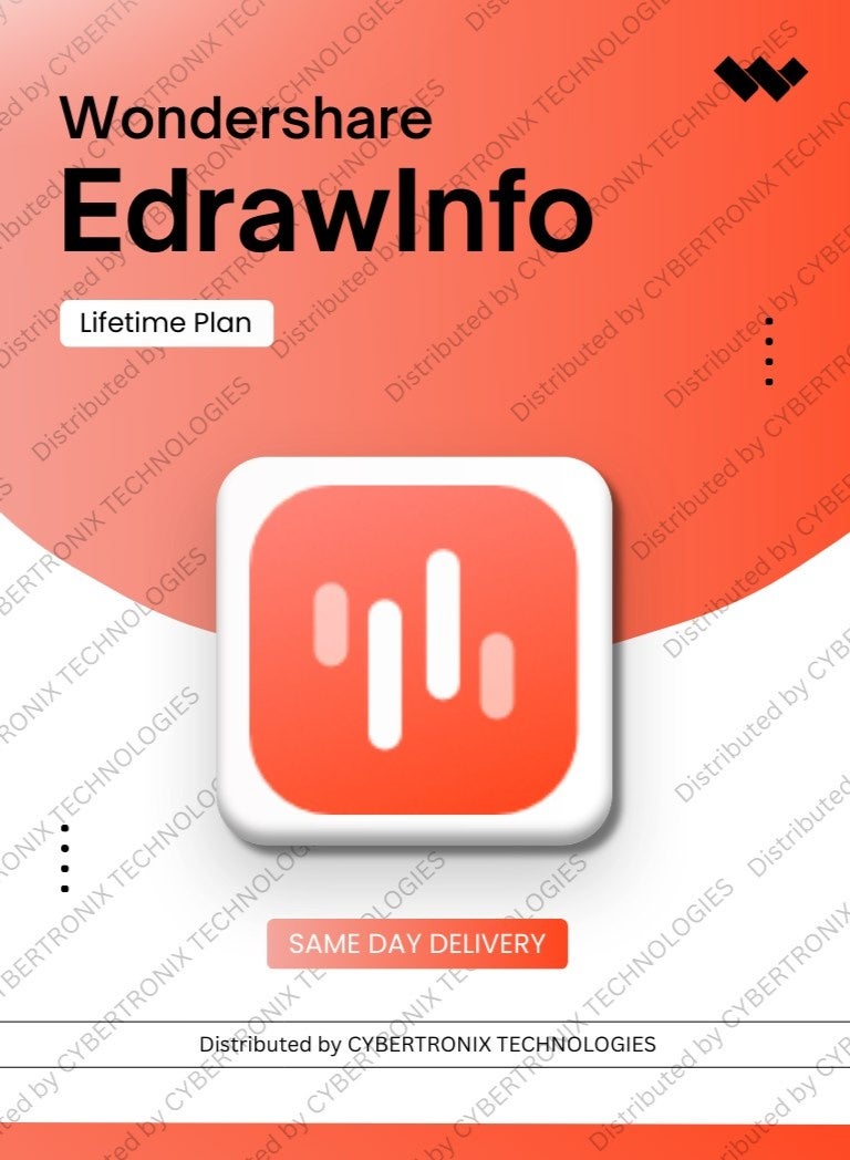 Wondershare EdrawInfo | Lifetime | Digital License | Same Day Delivery
