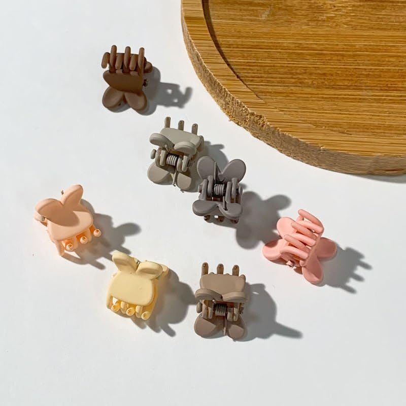 Cozron Cozron 10 Pcs Korean Hair Claw Clip Cute Hair Clip For Girls Korean Style Hair Clip Hair Styling Clip Small Butterfly Hair Clip Cute Mini Hair Claw Rabbit Shape hair Claw Clip 2024 - Image 5