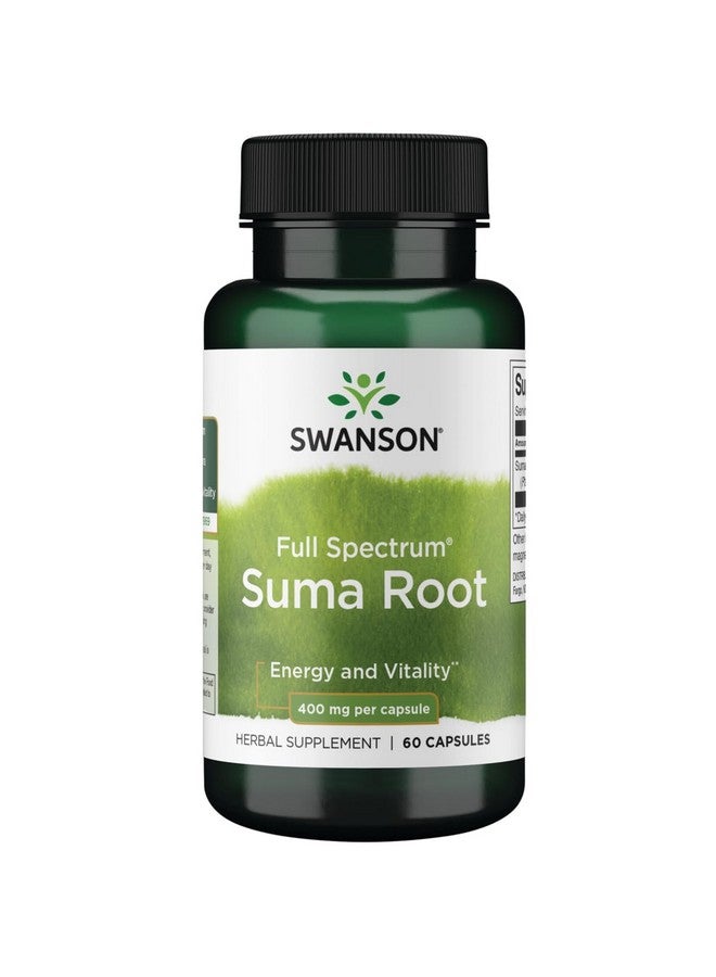 Swanson Full Spectrum Suma Root 400 Milligrams 60 Capsules - Image 1