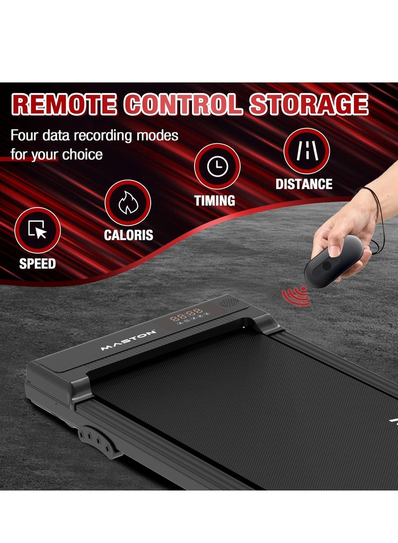 Maston 2.5Hp Walking Pad Under Desk Treadmill With Led Display & Remote Control, Portable Treadmills Motorized Running Machine For Home Office Use, 1-6Km/H 100Kg Capacity - Image 4