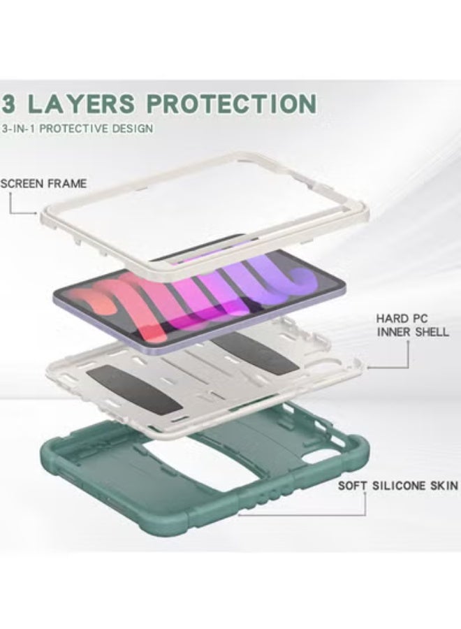 جولف لينك غطاء حماية خلفي من جلف لينك لجهاز آيباد ميني 6 من أبل، لون أخضر زمردي - Image 5