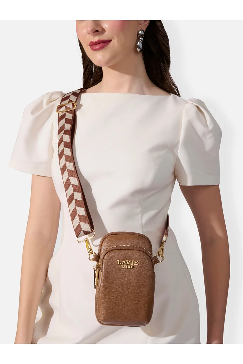 Lavie Luxe Women's Mobile Vertical26 2-Compartment (Tan)