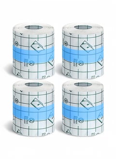 Peachjoy 4 Rolls Transparent Stretch Adhesive Tape Waterproof Clear Tape Protective Adhesive Tape (2 Inch x 5.47 Yard)  - Image 1