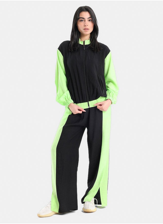 Clue Color Block Elasticated Jacket 