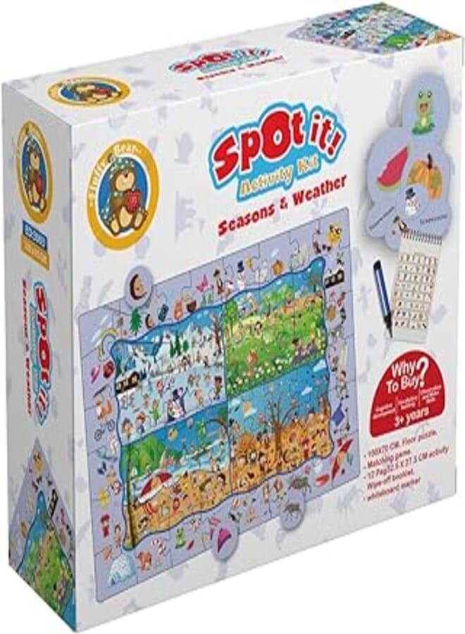Fluffy Bear ED-3003 Spot it Seasons and Weather Activity Kit for Kids-S