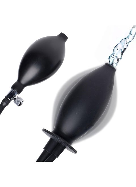 Cleanstream Inflatable Enema Plug, Reusable Latex Free Silicone Enema with Hand Bulb and Flared Base, Comfortable Colon Cleansing For Women and Men, Portable and Easy to Use Cleaner, 1 Plug