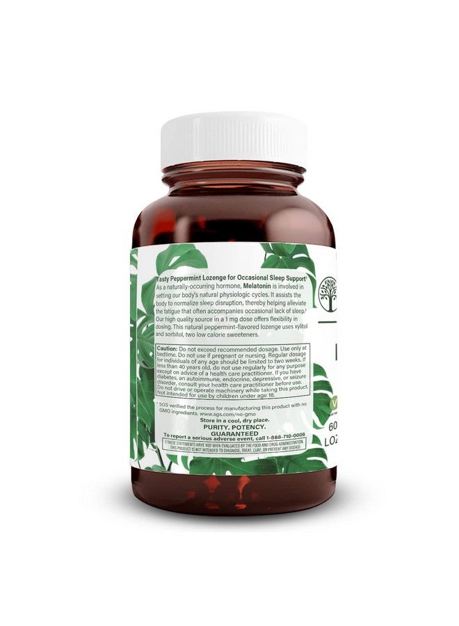 Natural Nutra أقراص ميلاتونين الطبيعية من ناتشورال نوترا للراحة والاسترخاء، مكمل للنوم، خالي من الغلوتين ونباتي، 1 ملغ، يعزز نومًا أكثر راحة، غير معدل وراثيًا، 60 قرص بنكهة النعناع - Image 3