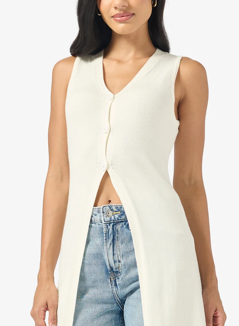 Ginger Button Down Maxi Cardigan