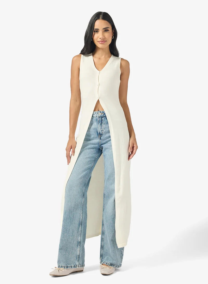 Ginger Button Down Maxi Cardigan