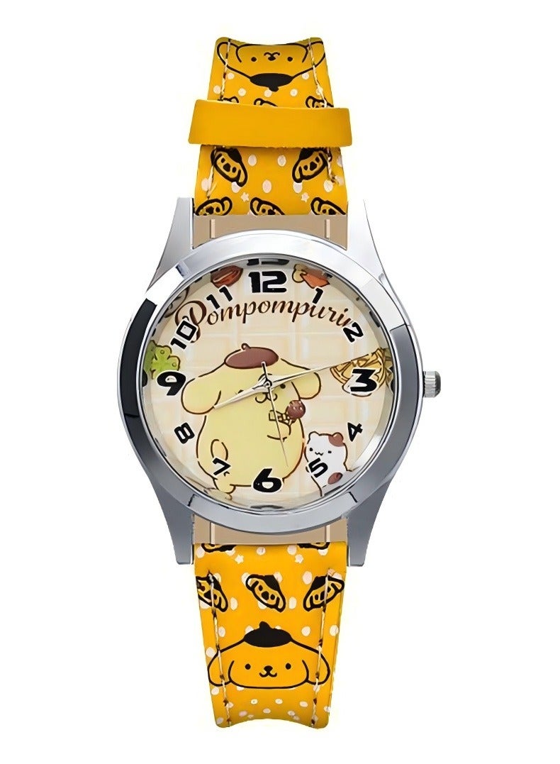 Changer 4Pcs Glowing Watches, Hello Kitty, Kuromi Cartoon Watch, Fashionable Night Light Watch For Male And Female Students - Image 4