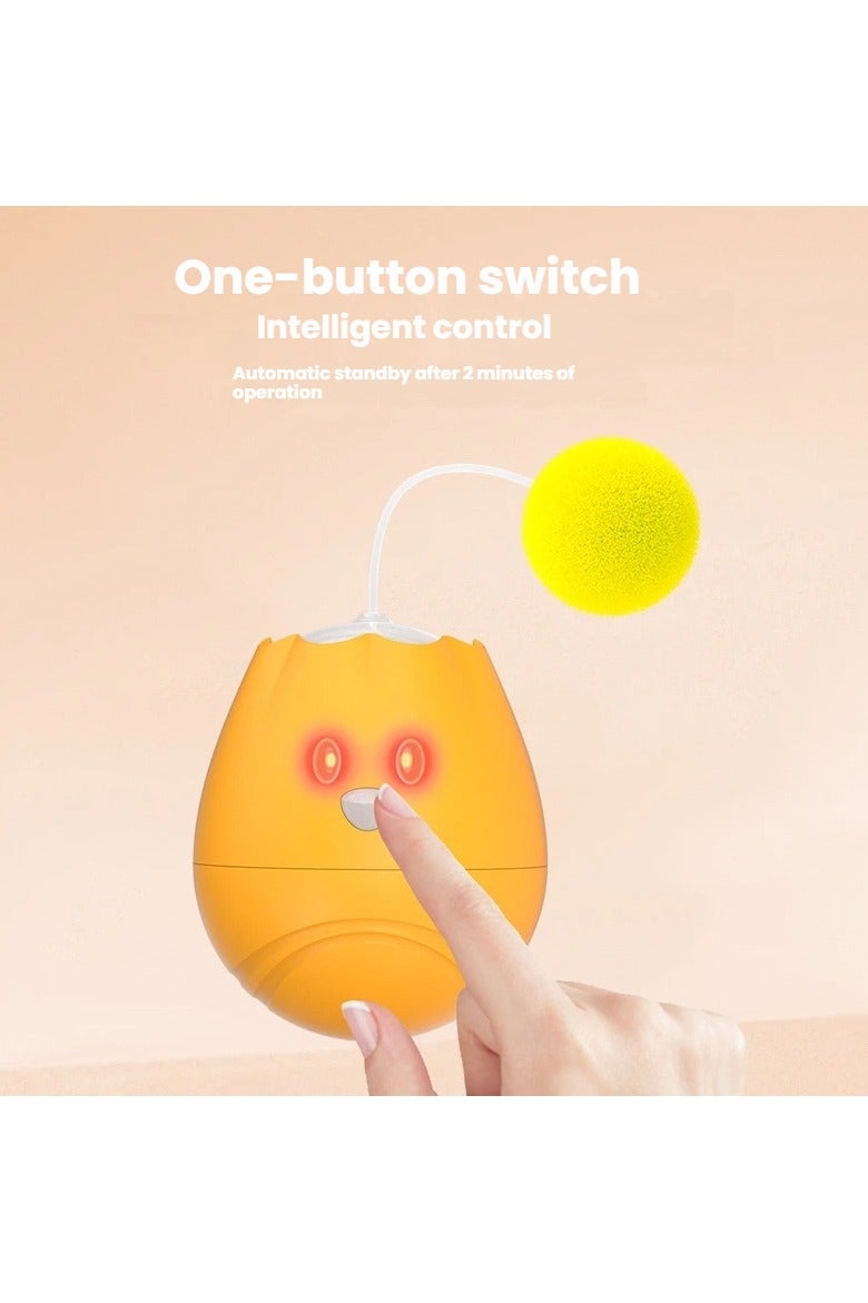 عام كرة لعب للقطط تعمل بالكهرباء وتتحرك ذاتيًا، مصنوعة من مواد متينة، مصممة لتخفيف ملل الحيوانات الأليفة. - Image 2