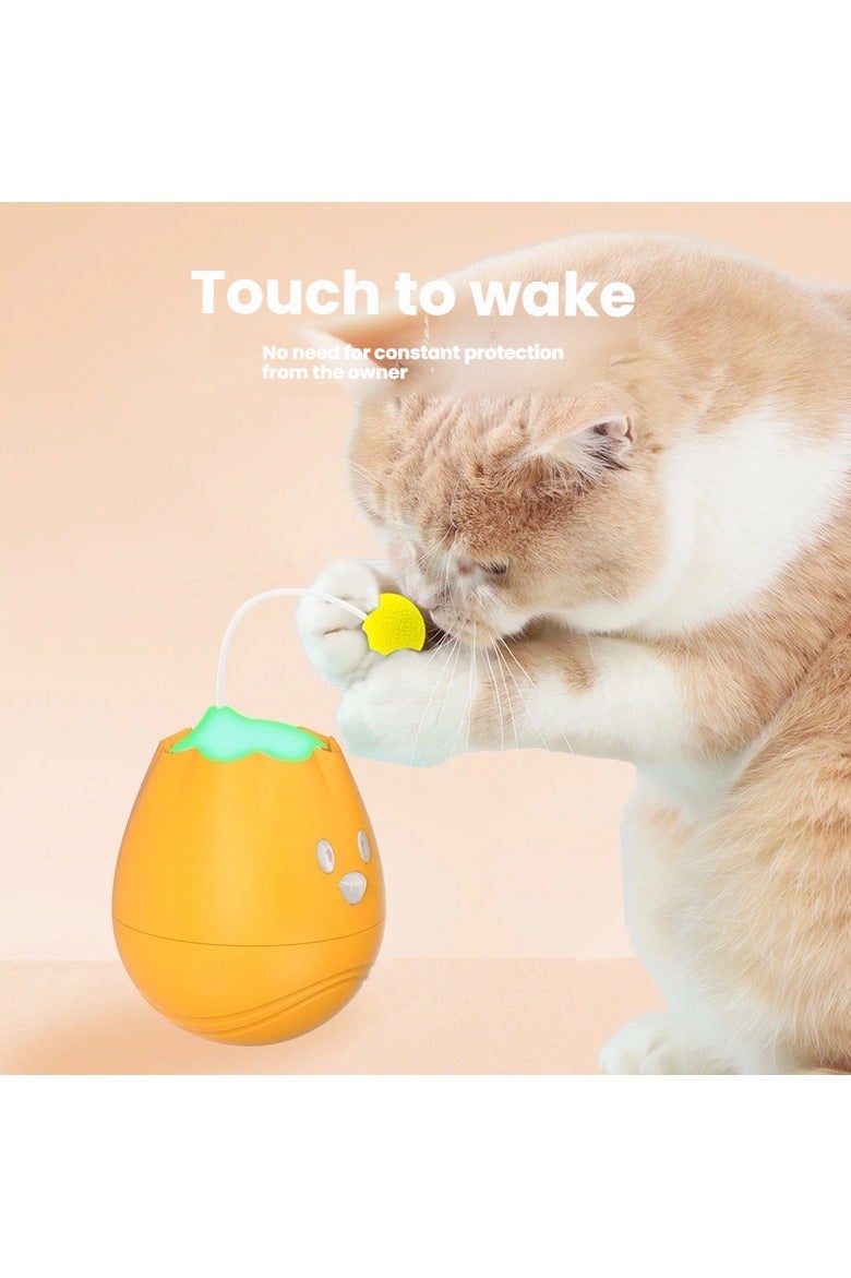 عام كرة لعب للقطط تعمل بالكهرباء وتتحرك ذاتيًا، مصنوعة من مواد متينة، مصممة لتخفيف ملل الحيوانات الأليفة. - Image 3