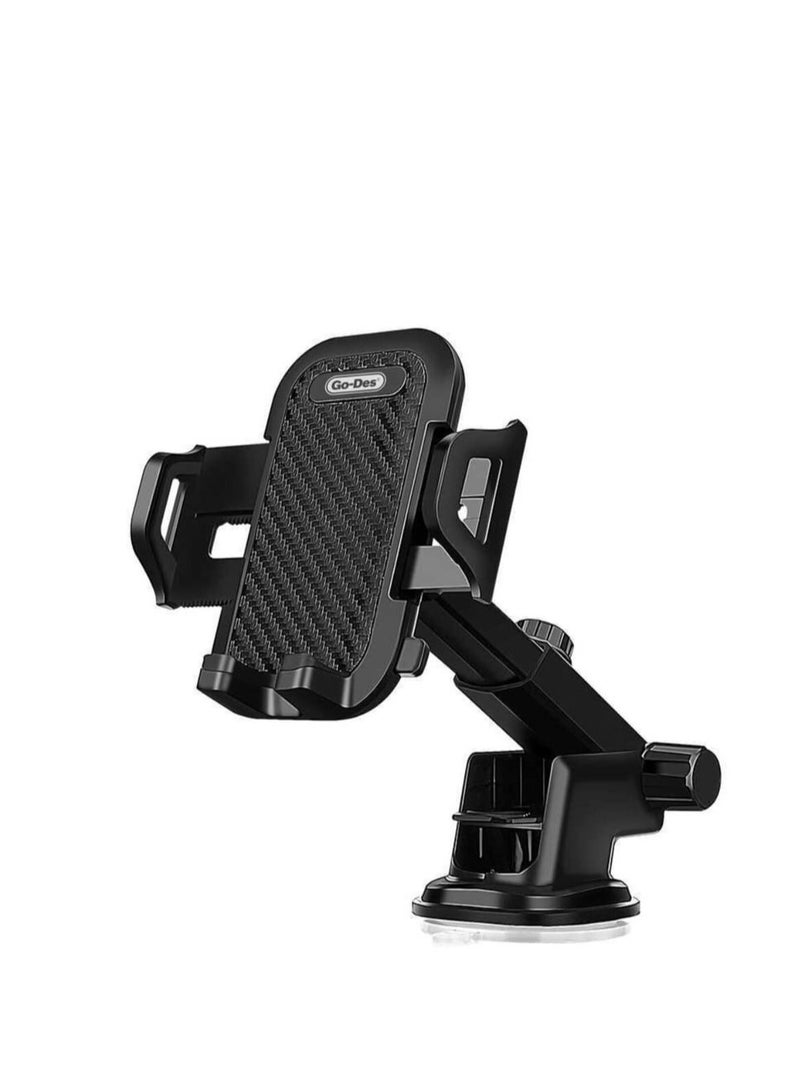 جو-ديز GD-HD693 حامل  الهاتف المحمول 2فى 1 للسيارة قابل للدوران 360 درجة أسود - Image 1