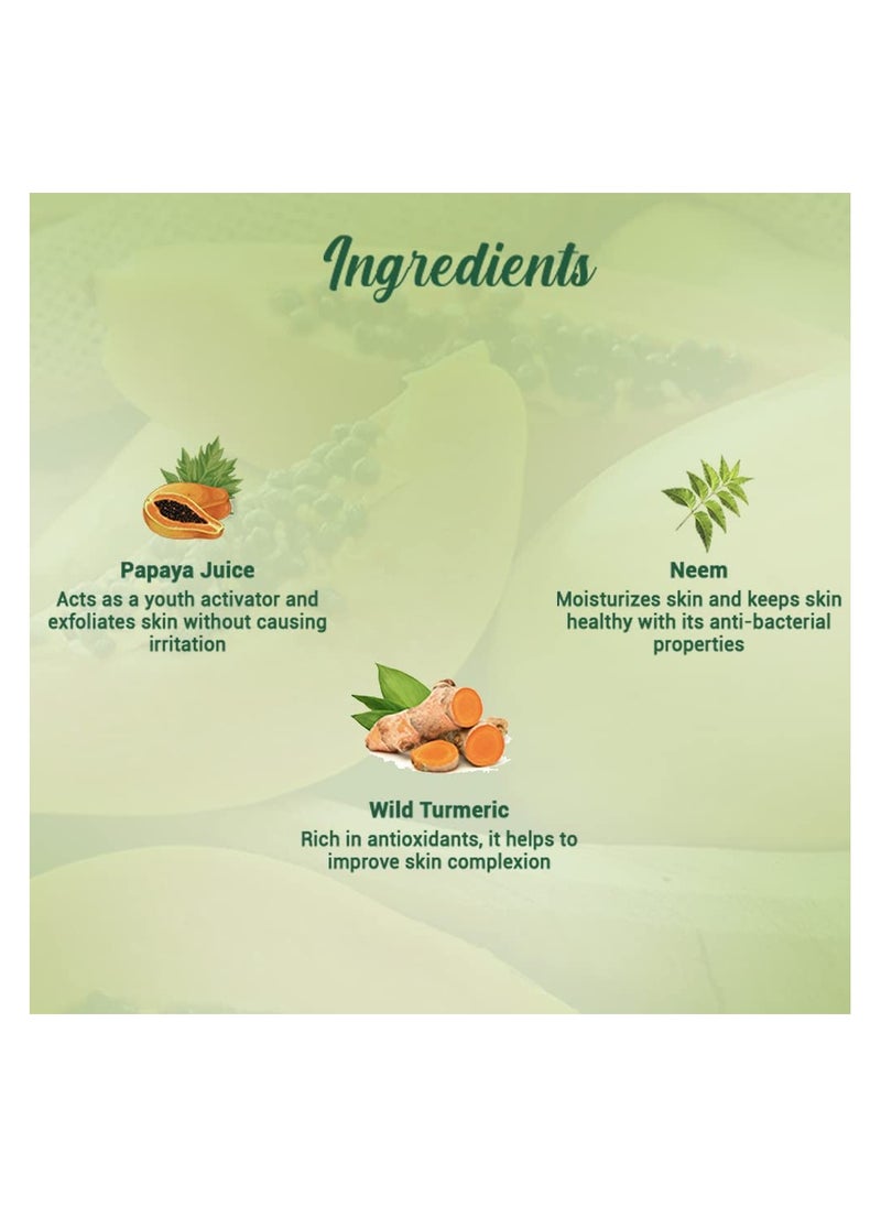 Biotique Papaya Tan Removal Brightening & Revitalizing Face Scrub | Gentle Exfoliation | Smooth and Clear Complexation | 100% Botanical Extracts| Suitable for All Skin Types | 100g