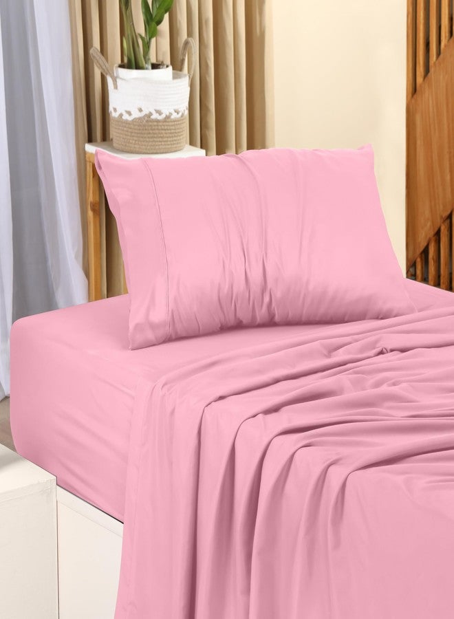 Utopia Bedding Twin Bed Sheets Set - 3 Piece Bedding - Brushed Microfiber - Shrinkage and Fade Resistant - Easy Care (Crystal Pink) - Image 5