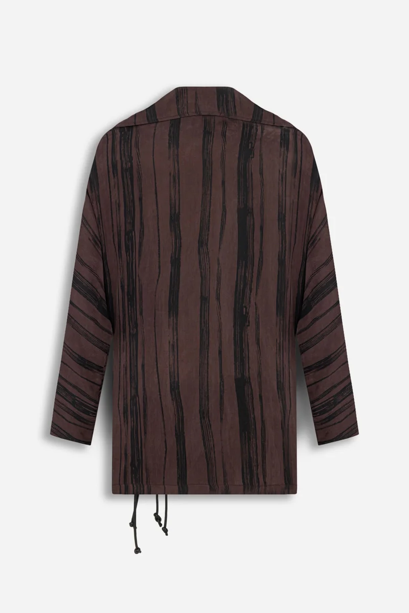Nocturne Printed Tie Wrap Jacket
