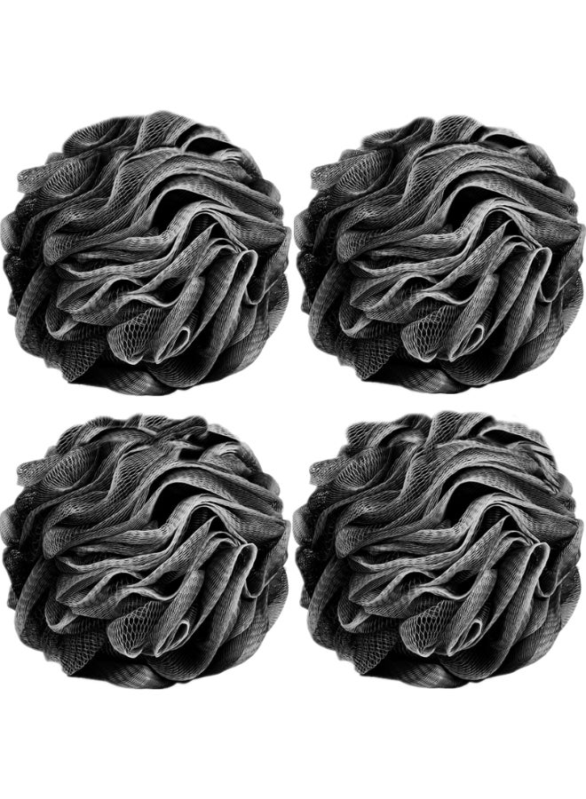 Fu Store Loofah Sponge Shower Loofahs 50g Bath Sponges Mesh Balls Body Scrubber Exfoliator Wash Back Scrubber Bathroom Men Women 4 Pack Scrubbers Cleaning Bathing Accessories - Image 3