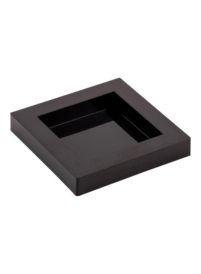 Restaurantware 2.5 x 2.5 Inch Dessert Plates, 20 Disposable Appetizer Plates - For Cold Foods, Black Plastic Mini Serving Plates, Serve Appetizers Or Desserts, For Buffet Or Catered Events  - Image 1