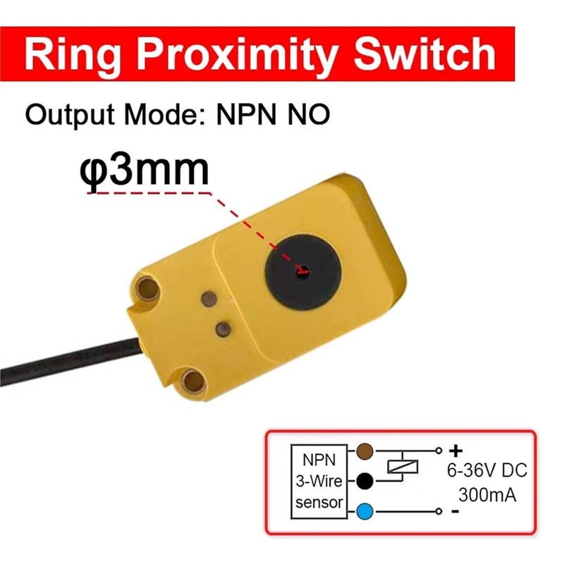 مفتح استشعار الحث القريب 3 مم NPN NO للكشف عن سرعة الجسم المعدني - Image 3