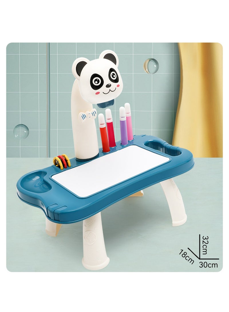 Panda Projection Table, Children'S Drawing Projector With Flashlight Slide Projector Toy, Tracing Sketch Table With Light Music, Suitable For Early Art Learning Game Gifts - Image 2