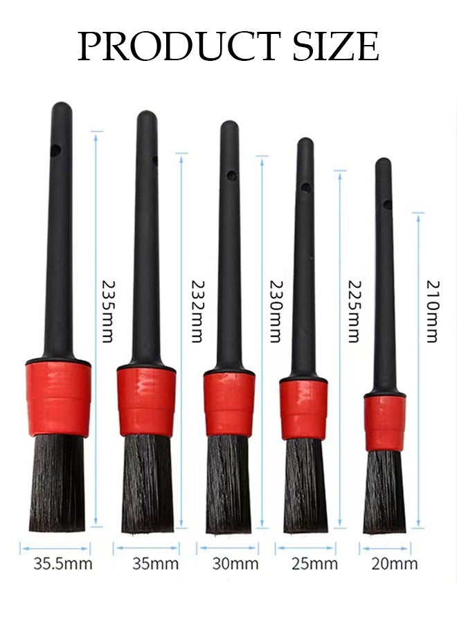 DUNISO 18 Pieces Drill Brush Attachment Set, Wash Mitt Sponge Towels Tire Brush Duster Complete Interior Car Care Kit Drill Cleaning Brush for Wheel Brush for Bathroom, Floor, Bathtub, Car  - Image 5